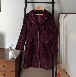 Arden B. Tapestry Coat in Merlot
